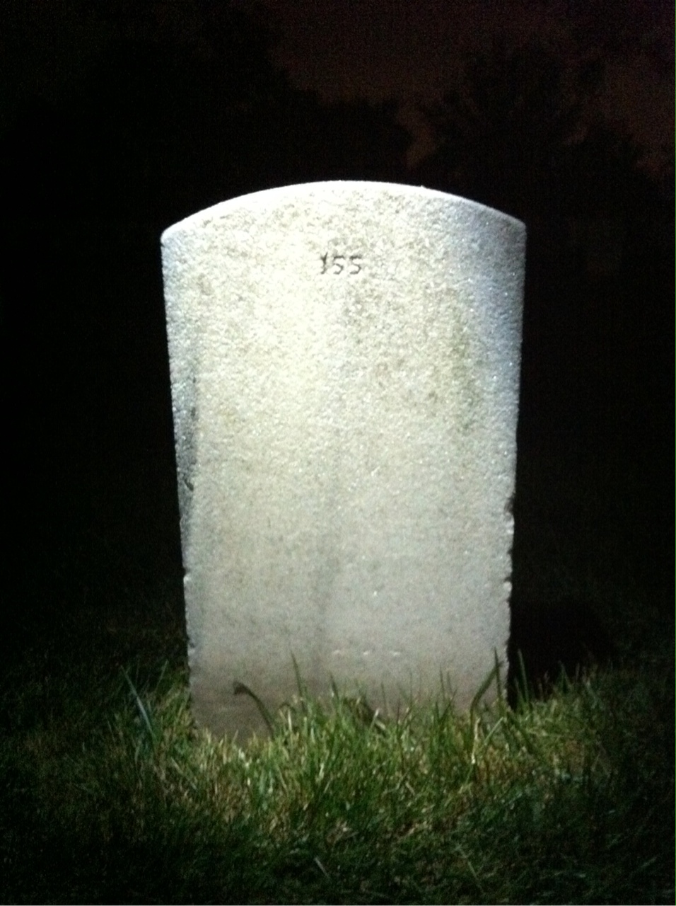 Back of headstone — William Young