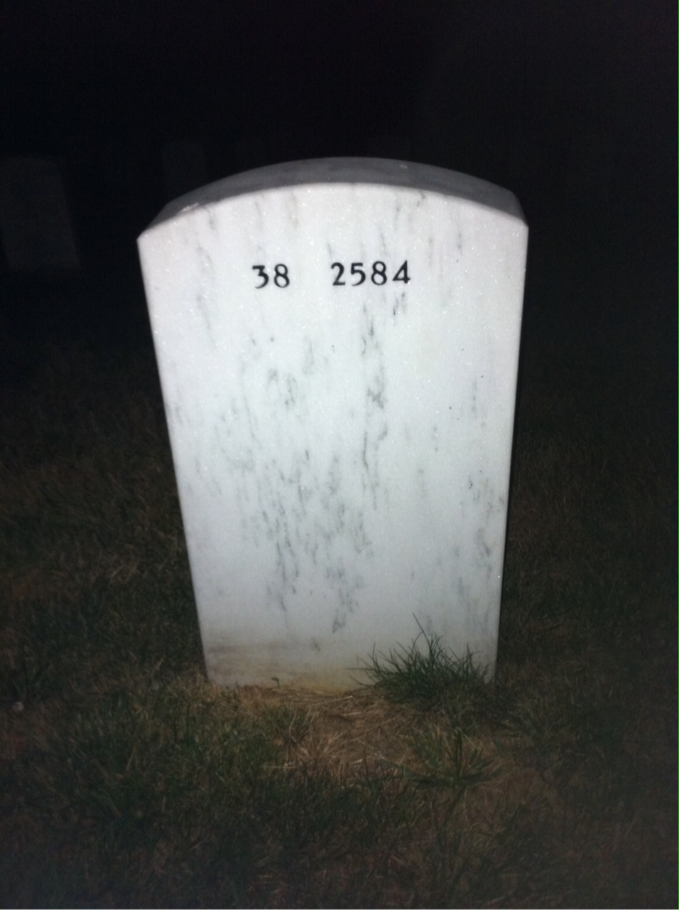 Back of headstone — Terrance Carlson