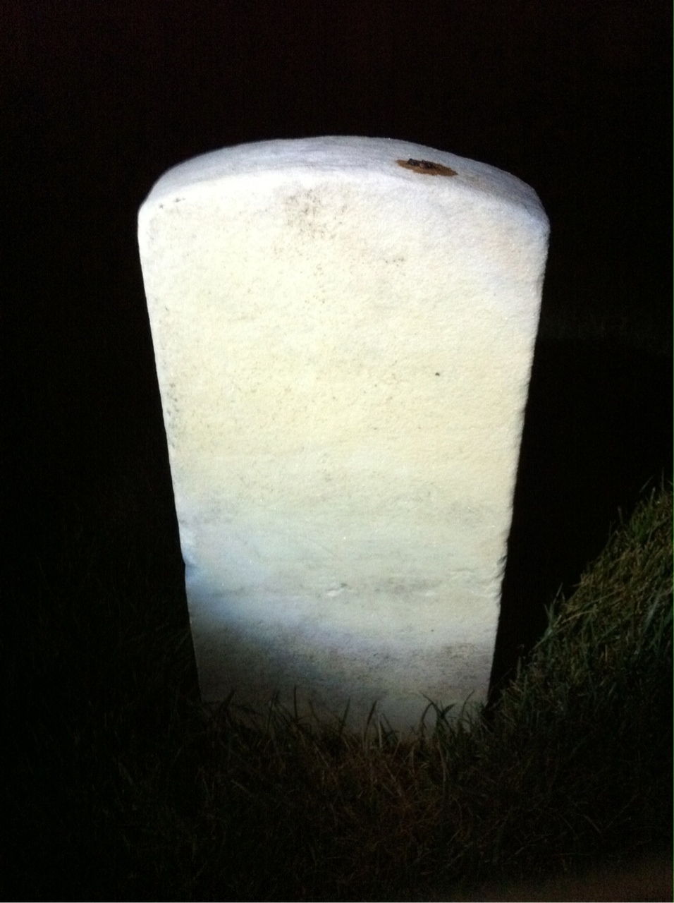 Back of headstone — A Bailey