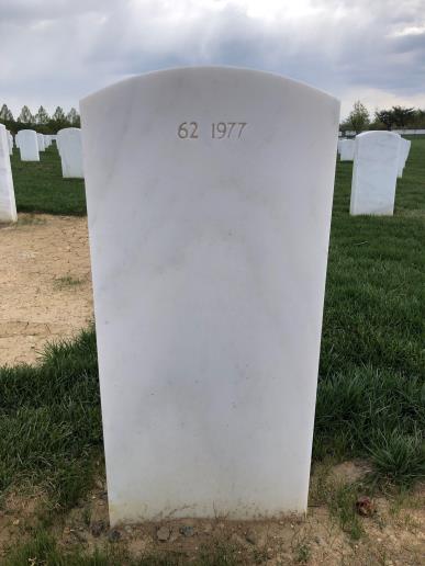 Back of headstone — John Appel
