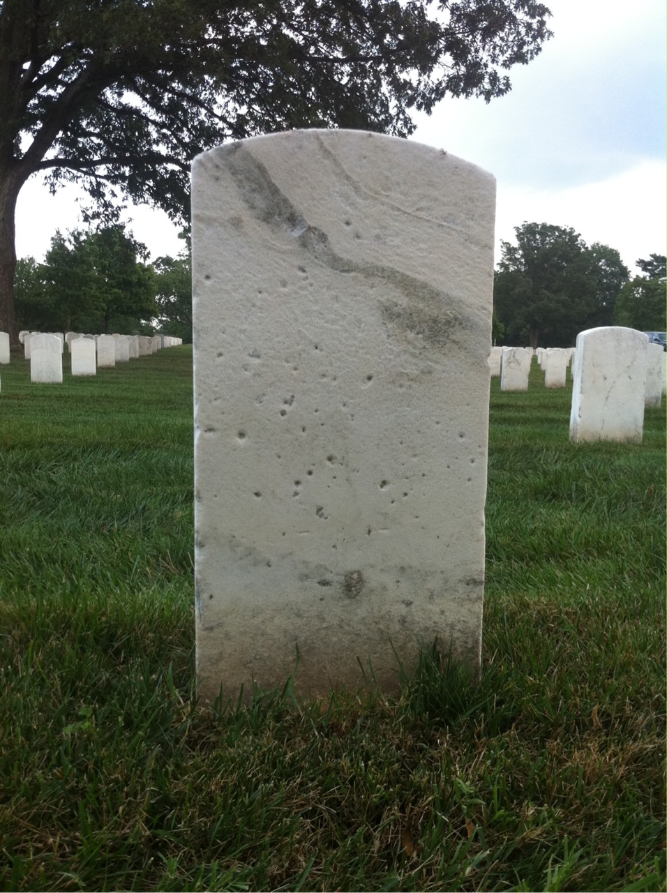 Back of headstone — John Mckay