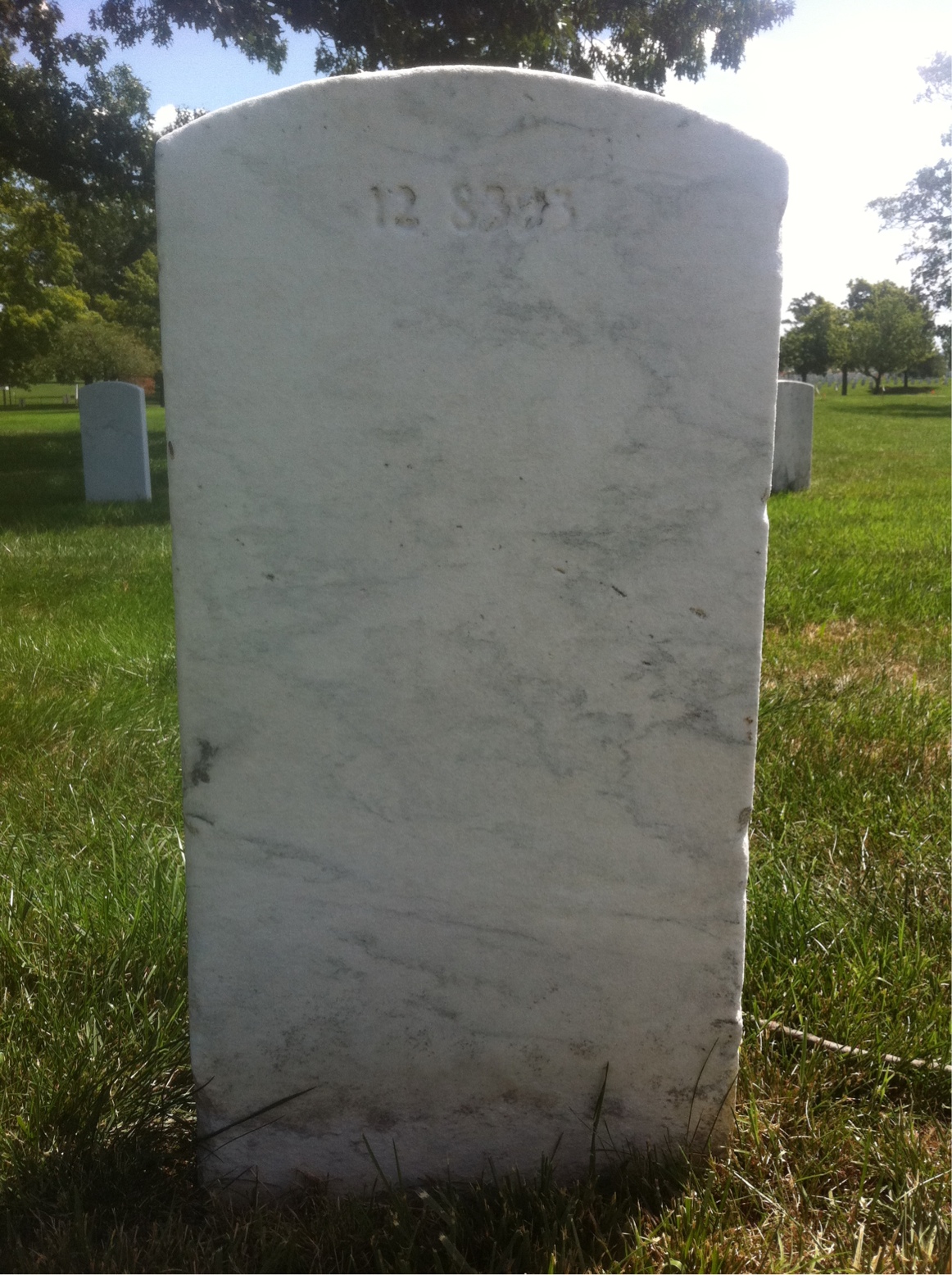 Back of headstone — Kenneth Armstrong