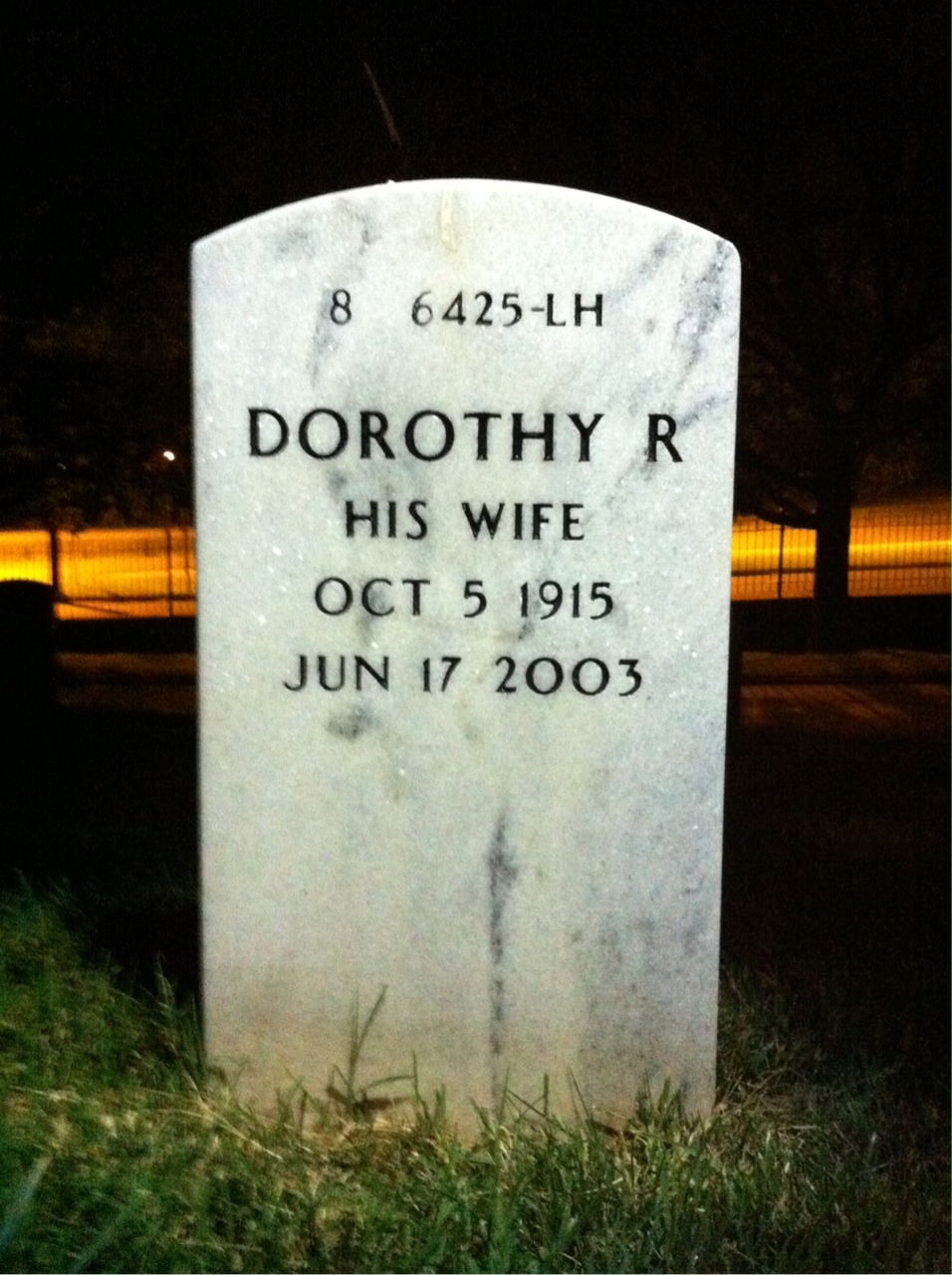 Back of headstone — George Bohn