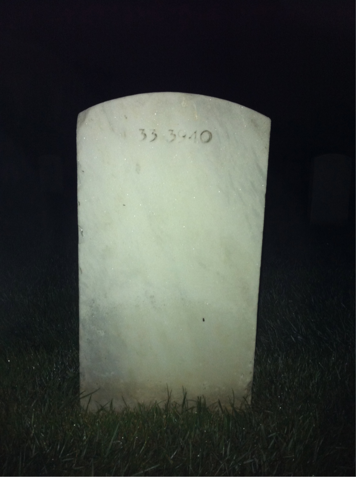Back of headstone — Joseph Mellon