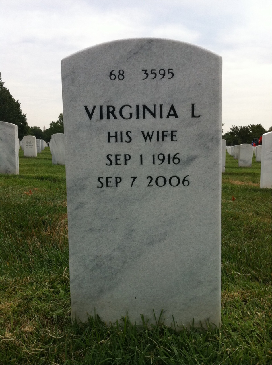 Back of headstone — Kenneth Kinsel