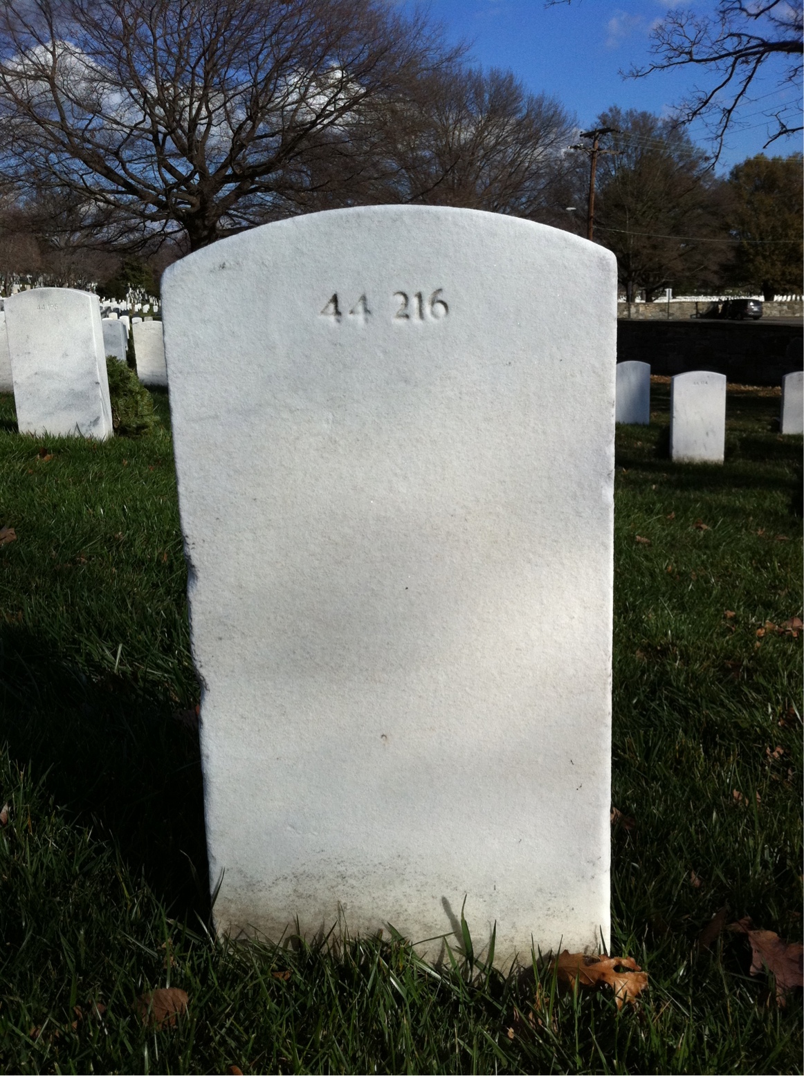 Back of headstone — Charles F Knisley