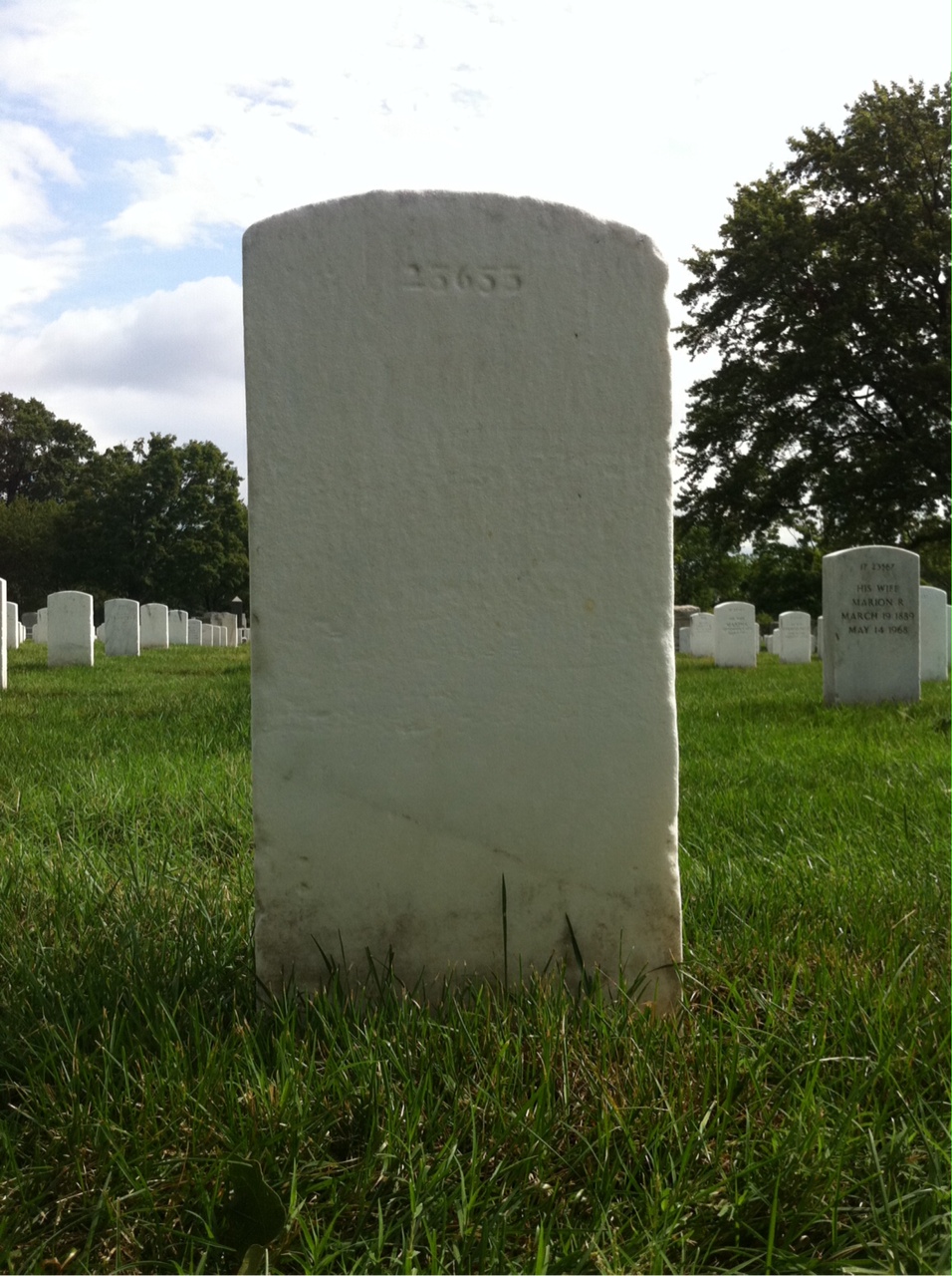 Back of headstone — Francis Muratet