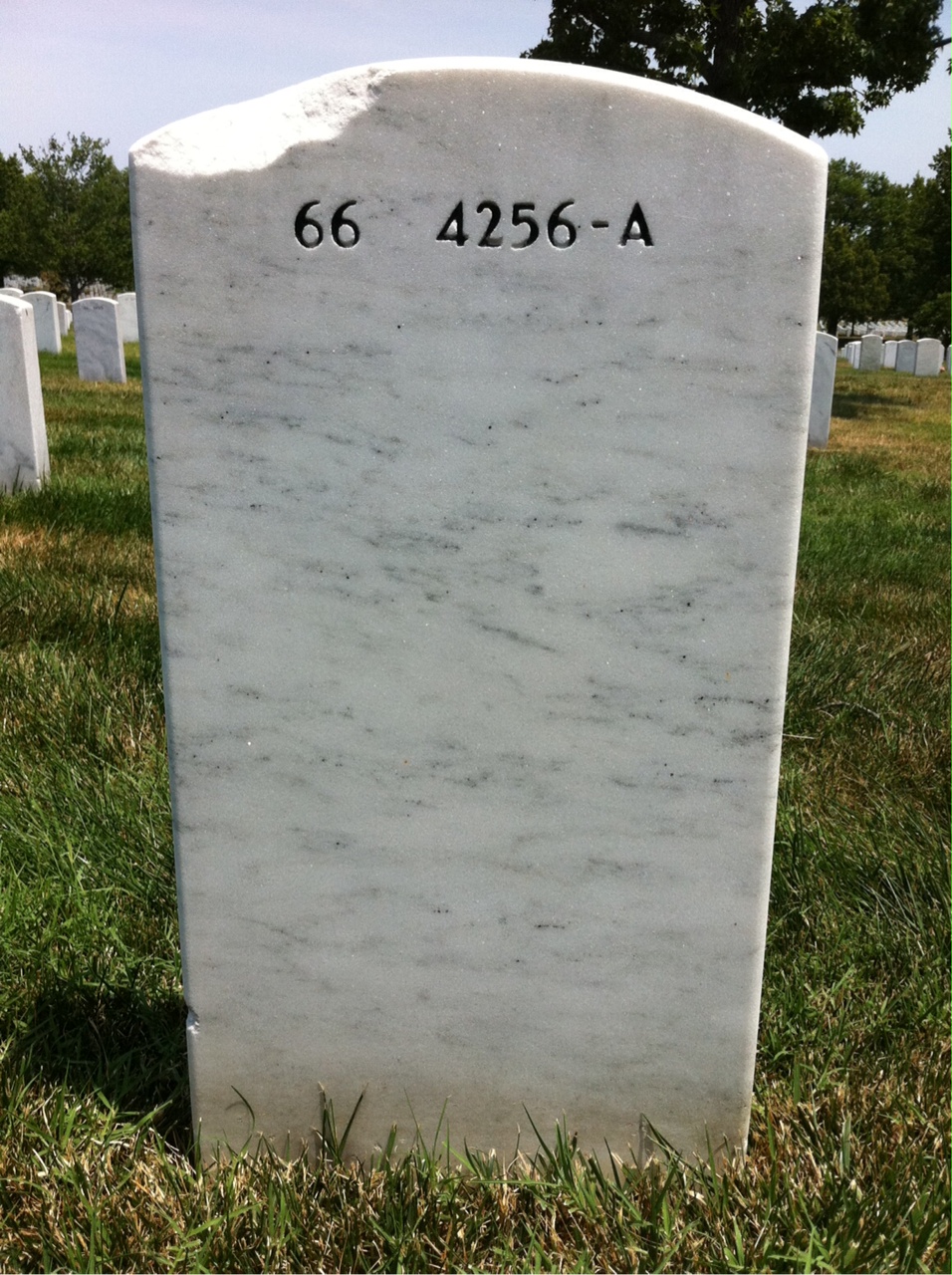 Back of headstone — Christian Myler