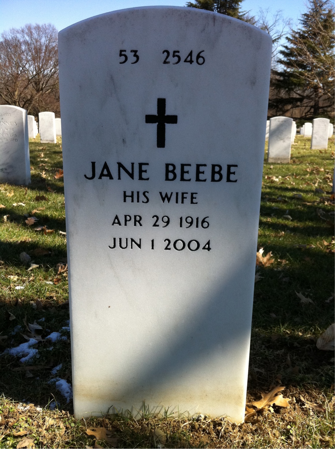 Back of headstone — Frank Lillyman