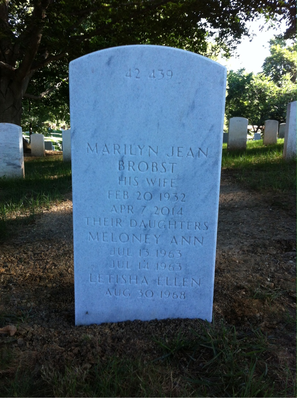 Back of headstone — Charles Mosson