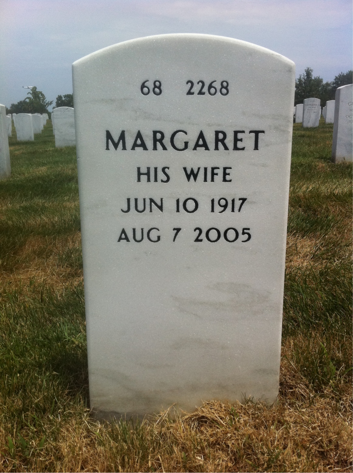 Back of headstone — William Mcdonough