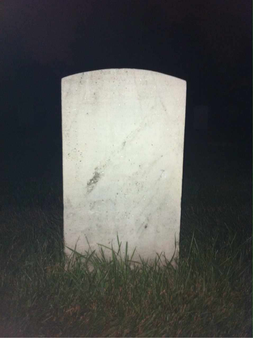 Back of headstone — Daniel Morgan