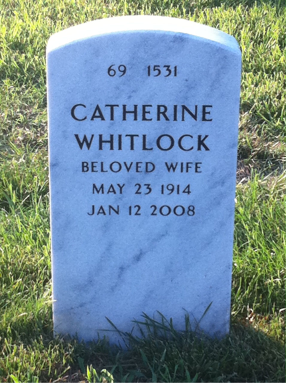 Back of headstone — Erhard Thiel