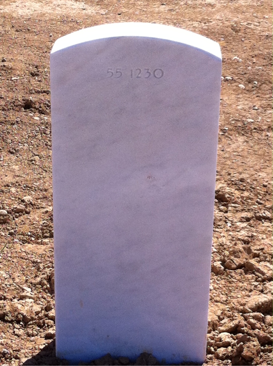 Back of headstone — Willie T Russell