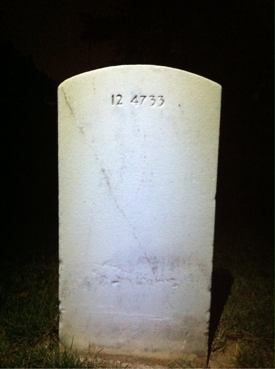 Back of headstone — Bernard Bok