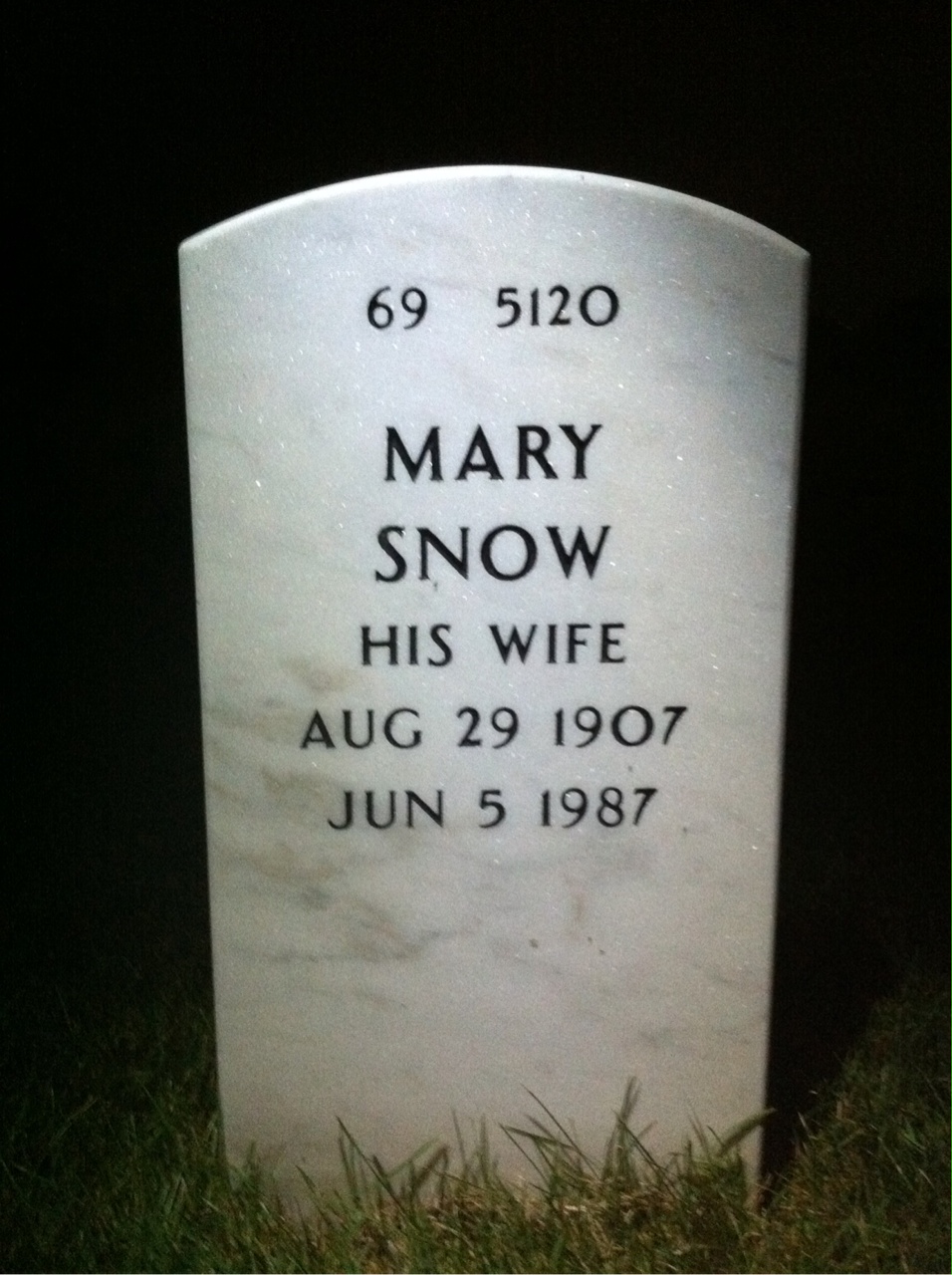Back of headstone — David Byerly