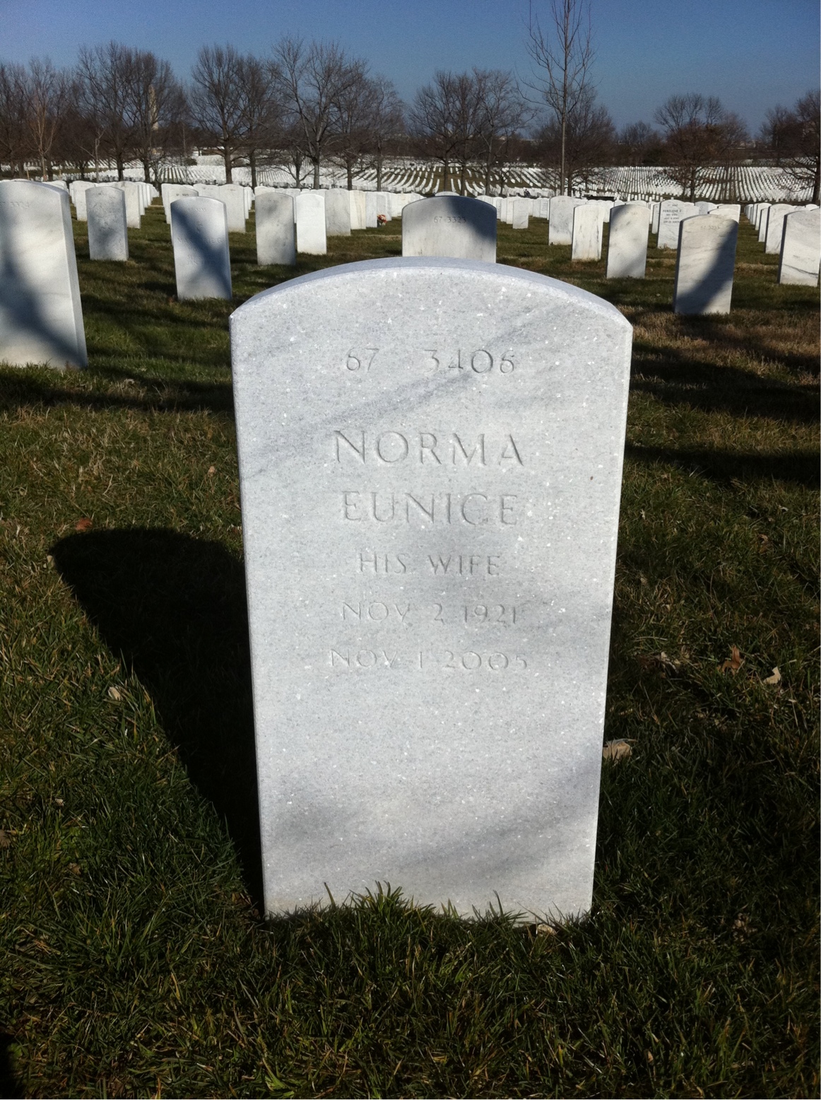 Back of headstone — Joel Carroll