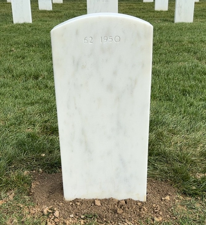 Back of headstone — Daniel Appel