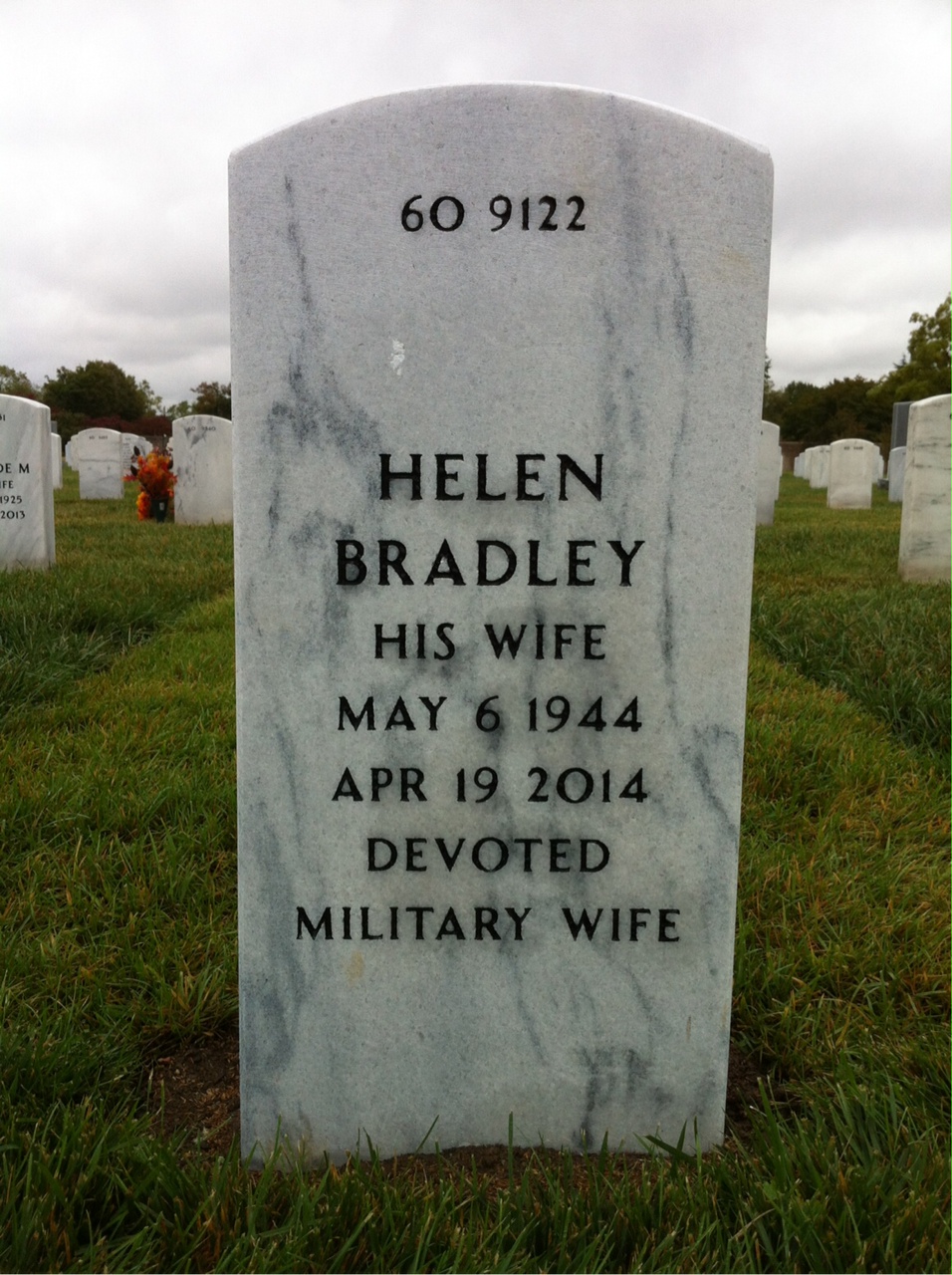 Back of headstone — Claude Magee