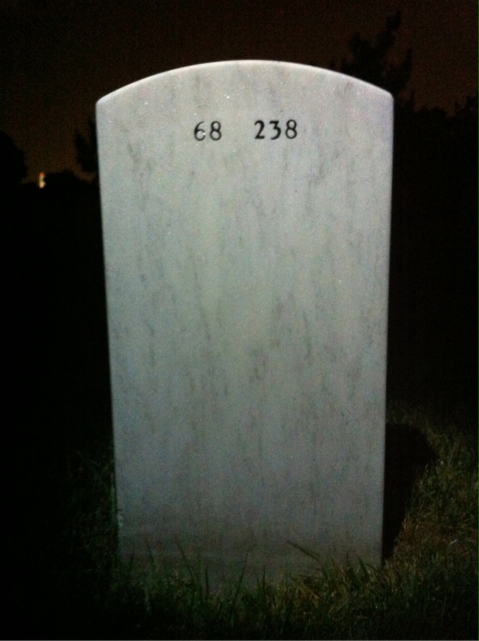 Back of headstone — Raymond Payne