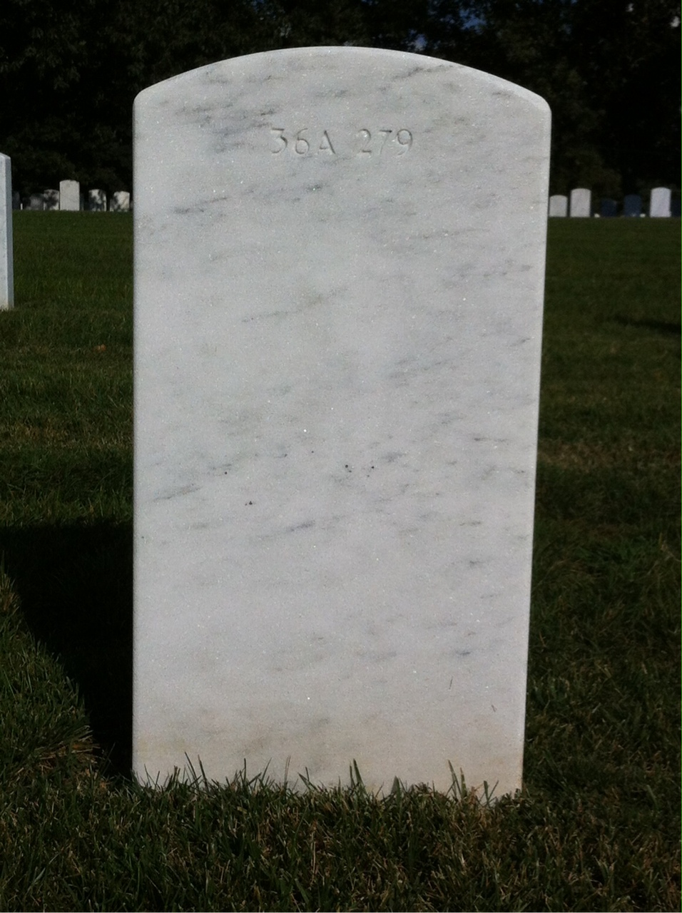 Back of headstone — Donald Earl Petitt