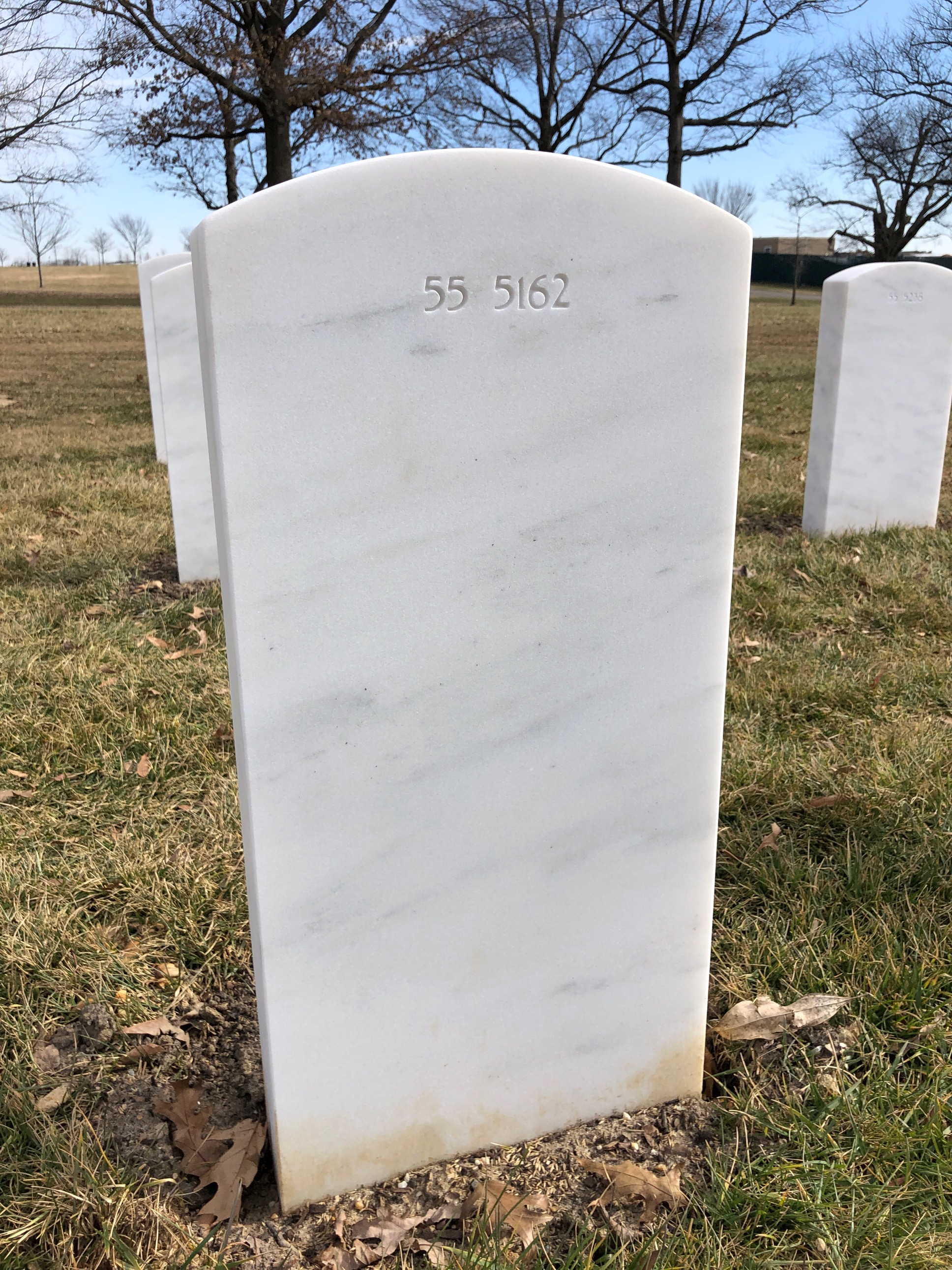 Back of headstone — Donald J Gillespie