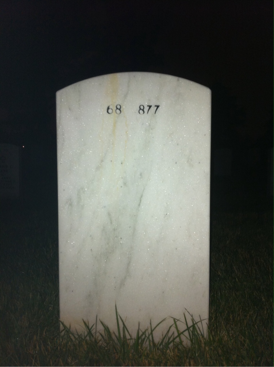 Back of headstone — John Barbernitz