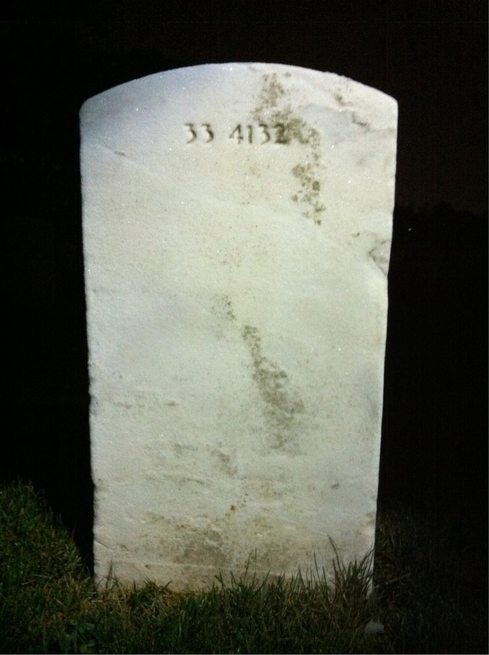 Back of headstone — Marie Boswell