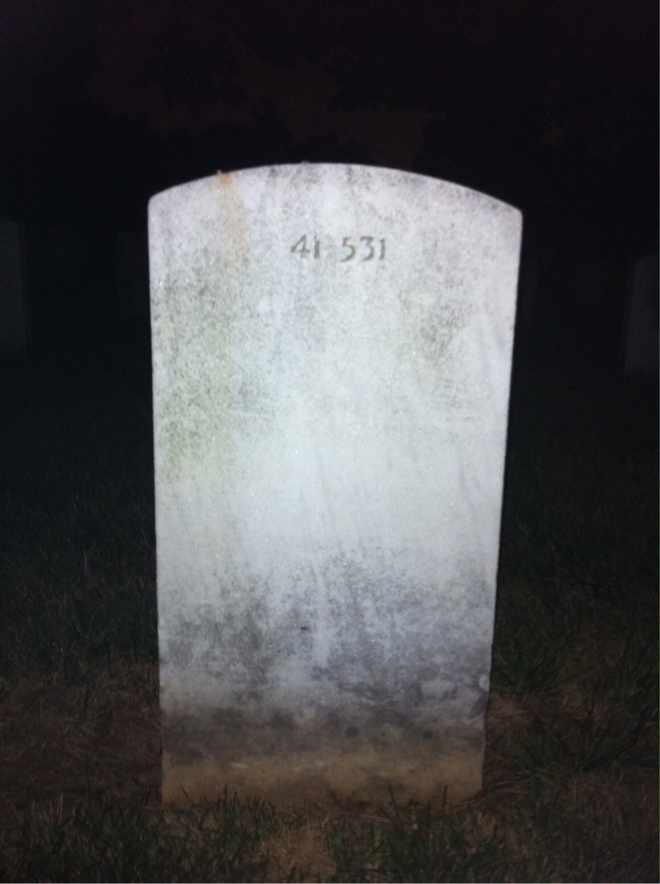 Back of headstone — John Monahan