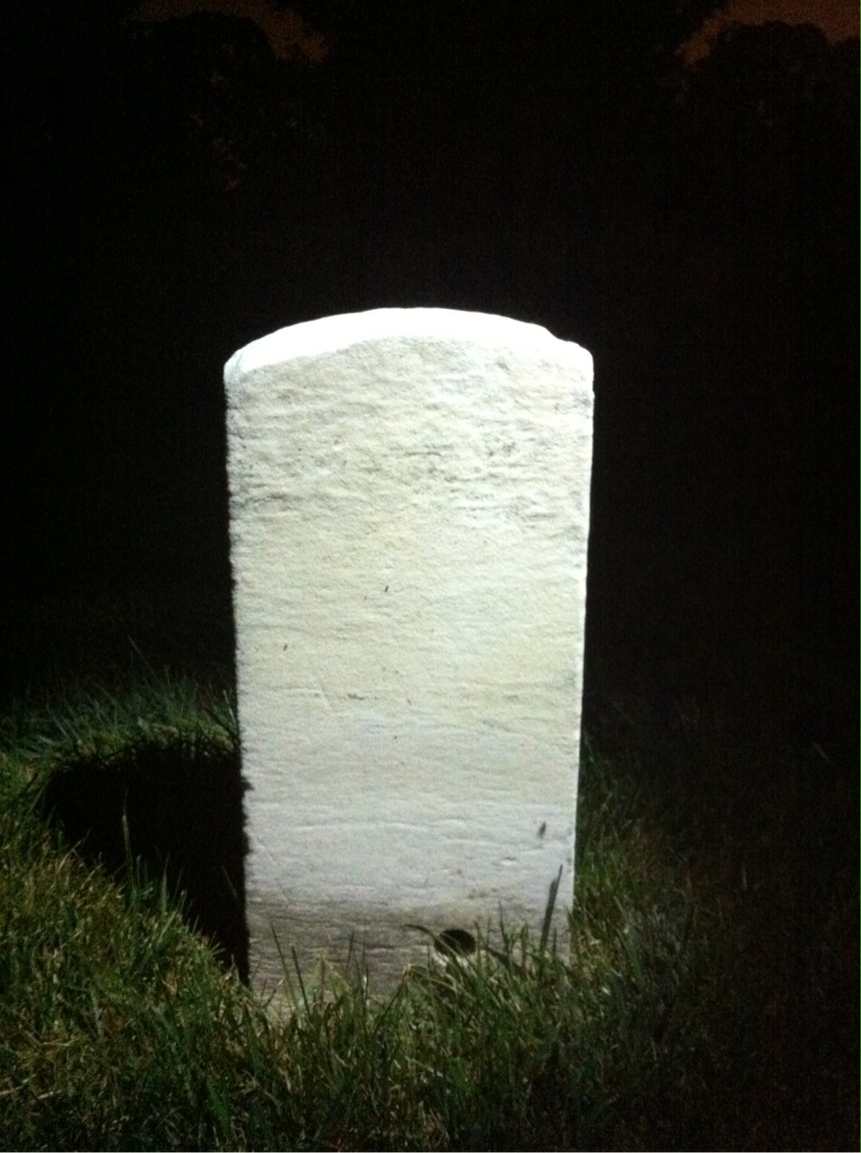 Back of headstone — Frank Bouckane
