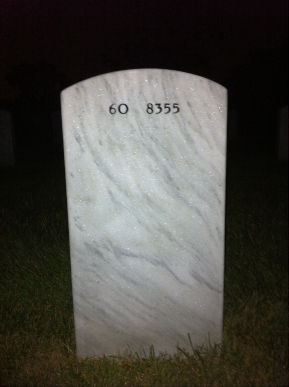 Back of headstone — William Lowery