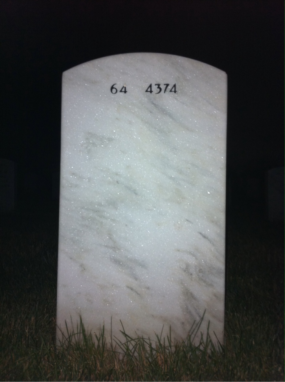 Back of headstone — Edgardo Cruz