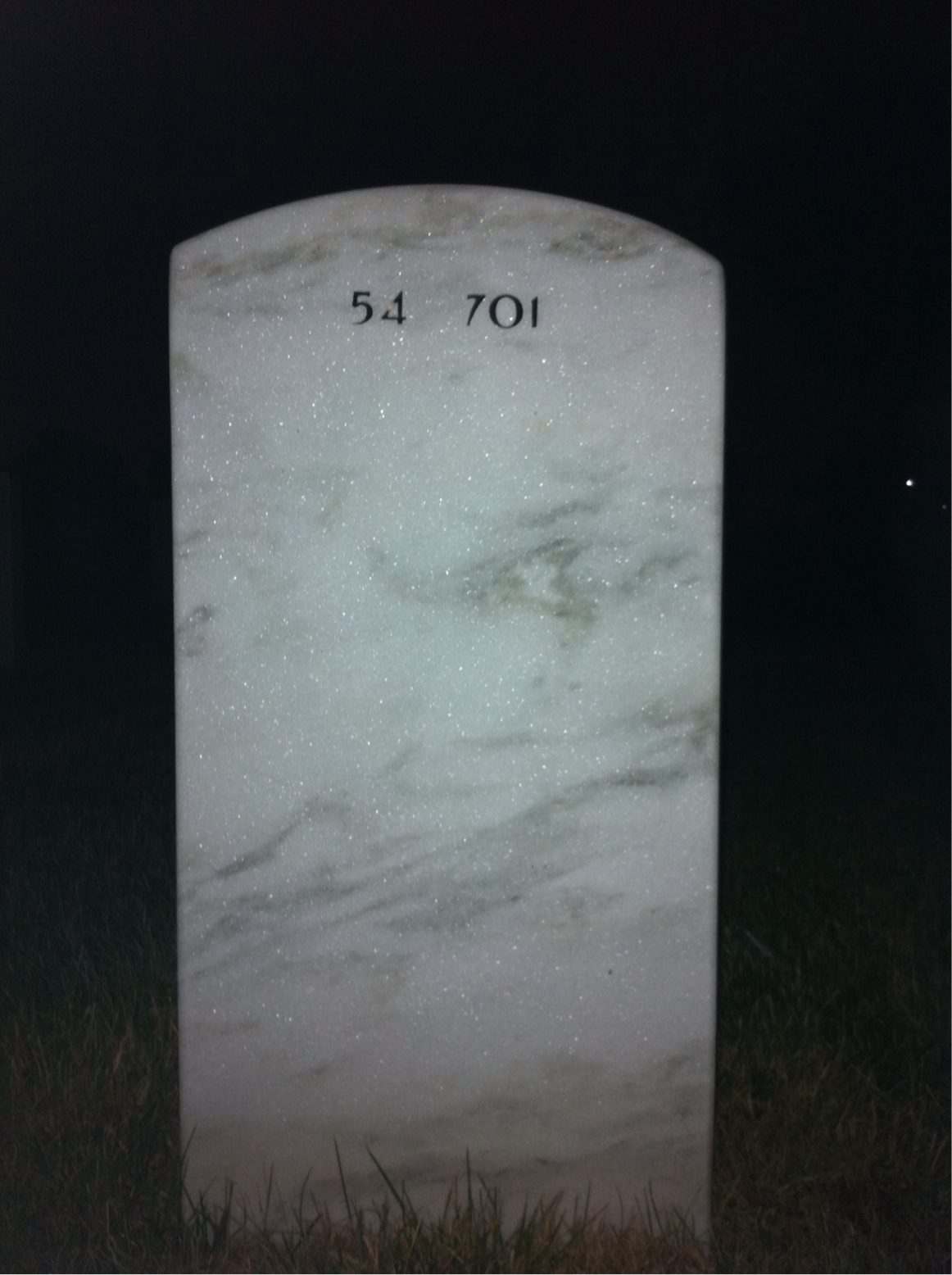 Back of headstone — Alex Alexander