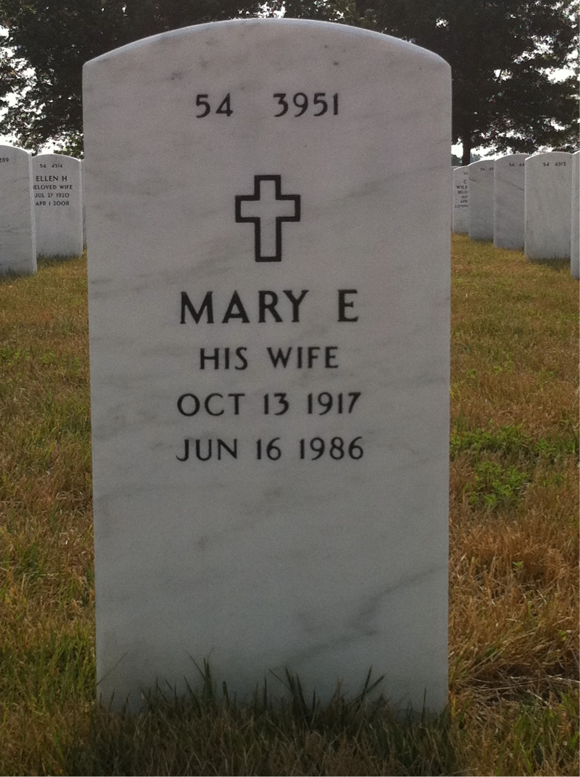 Back of headstone — Jacob Cohen