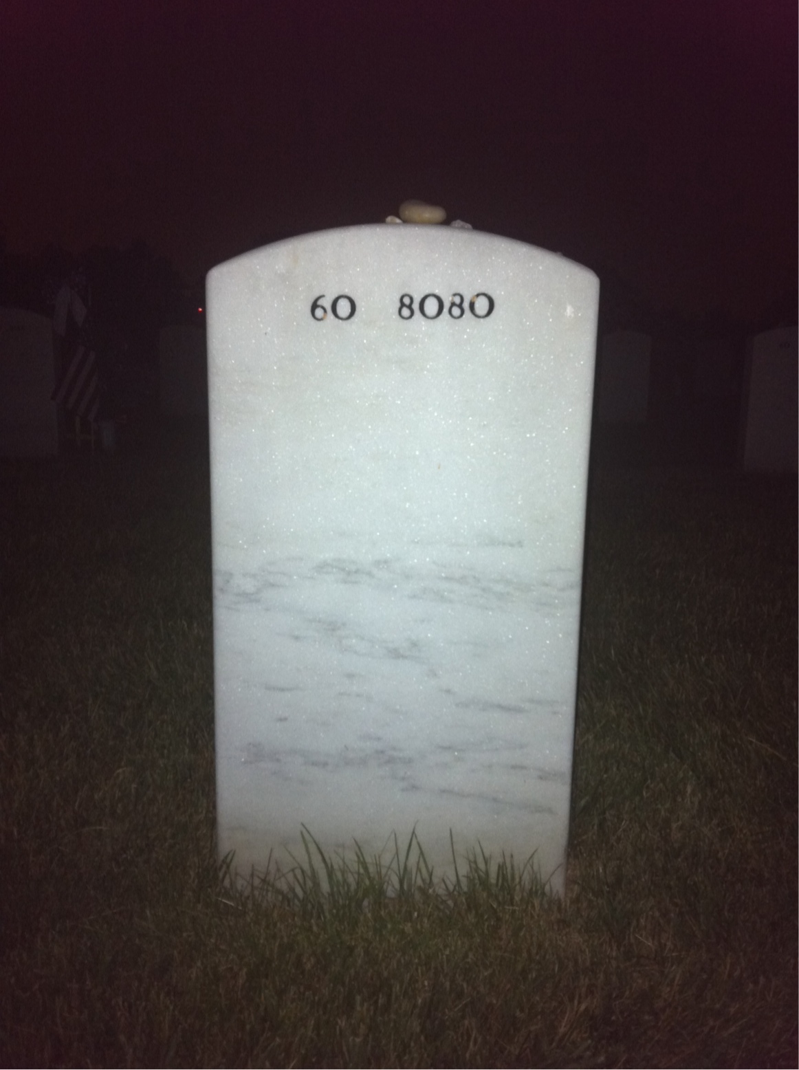Back of headstone — John Trotter