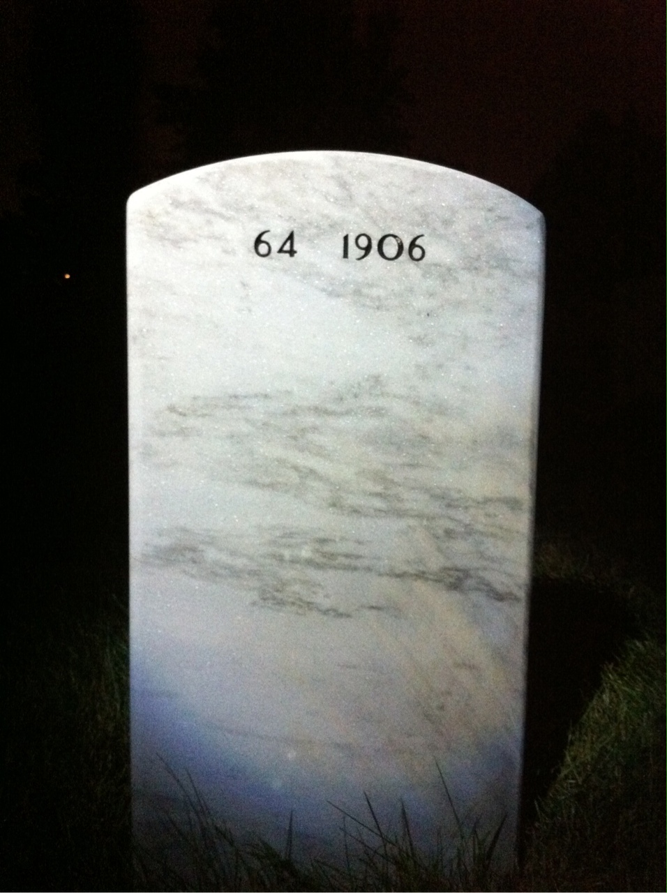 Back of headstone — Paul Parent