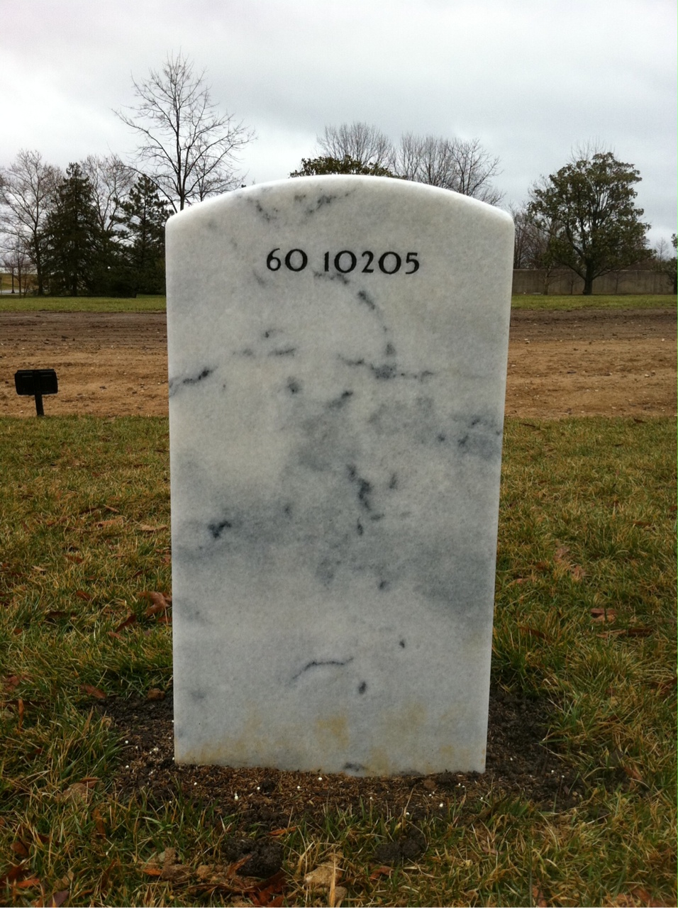 Back of headstone — Ryan Jeschke