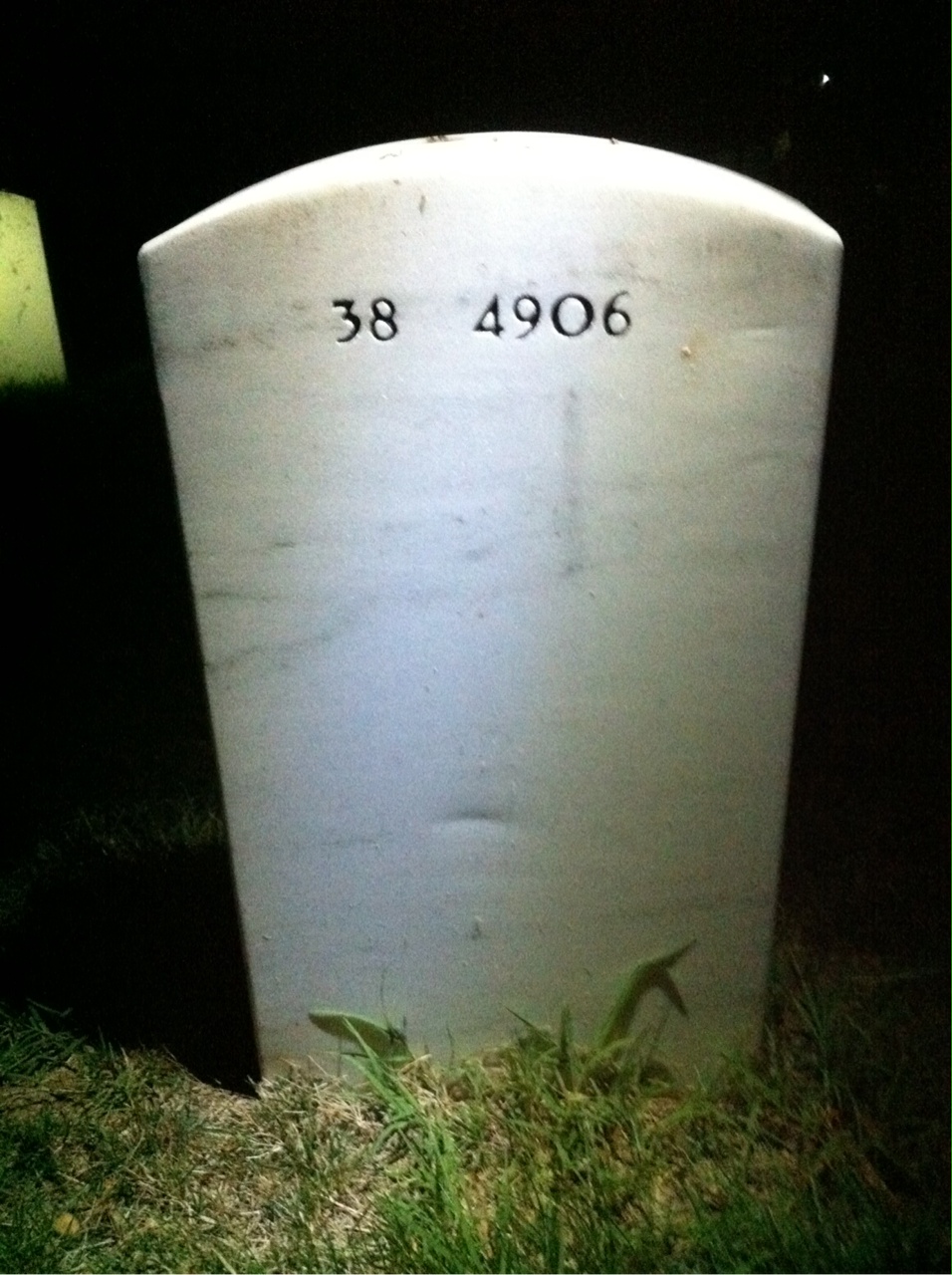 Back of headstone — Marvin Atchison