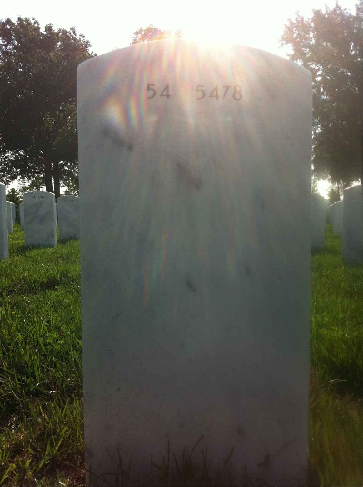 Back of headstone — Kenneth Hancock