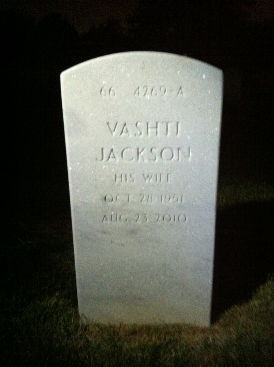 Back of headstone — James Green