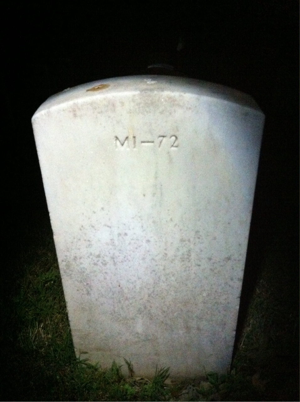 Back of headstone — John Consolvo