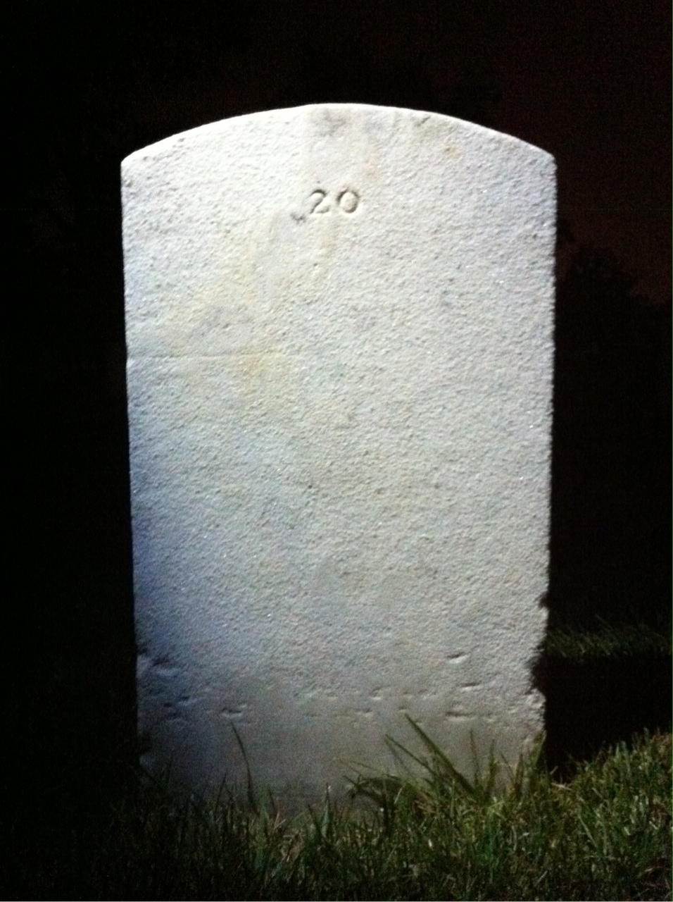 Back of headstone — Fergus Murtaugh