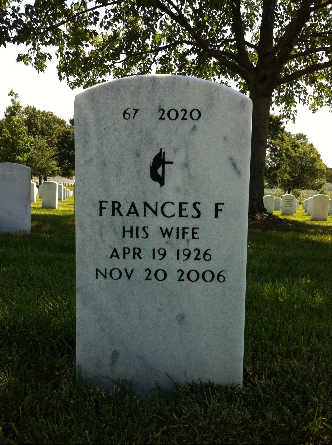 Back of headstone — Ivan Phillips