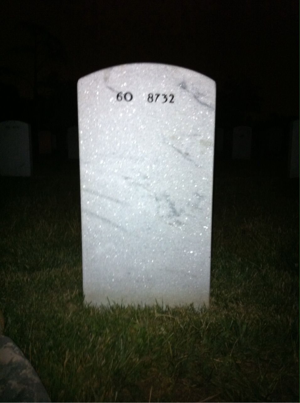 Back of headstone — Lawrence Ezell