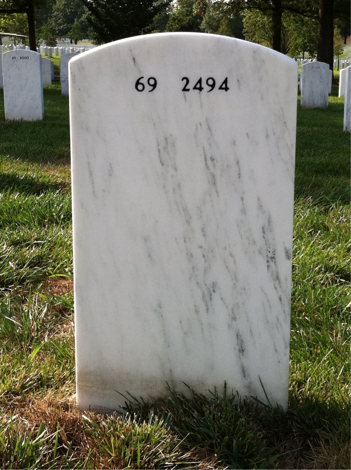 Back of headstone — Michael Kovacs