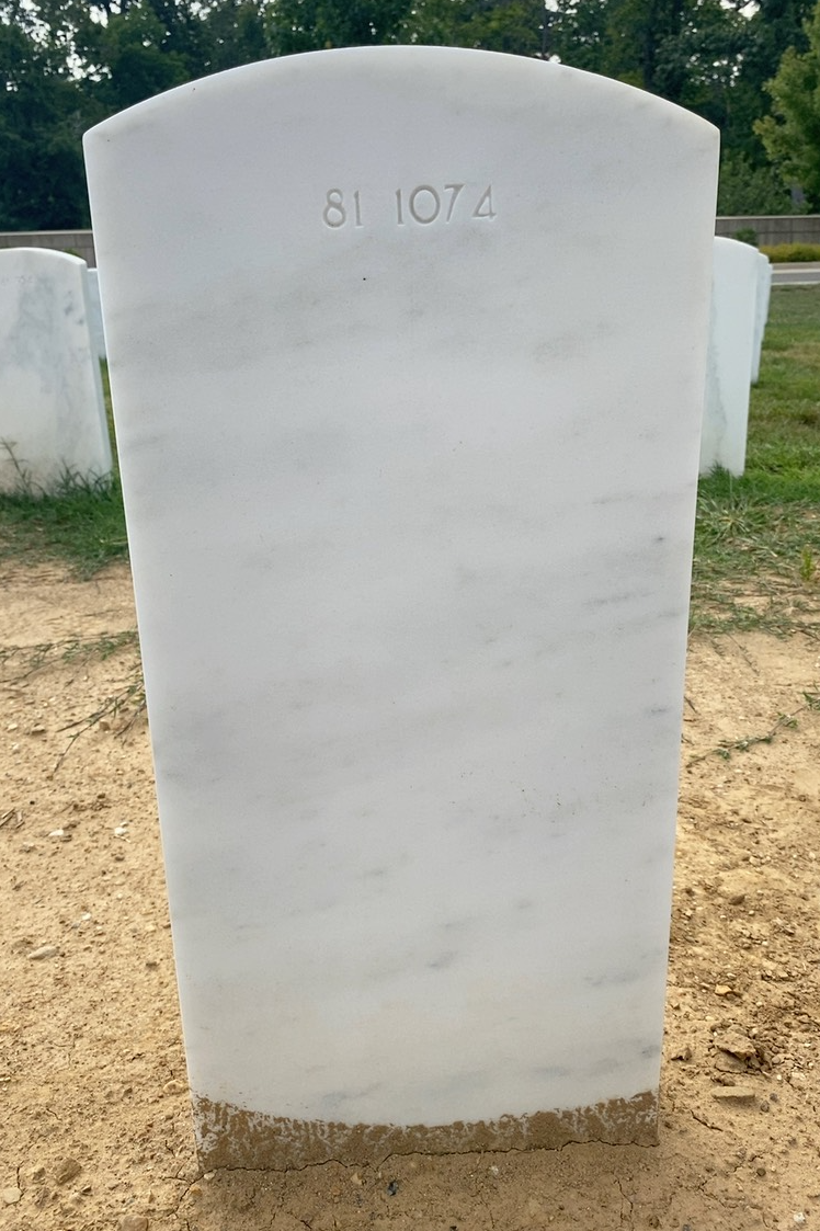Back of headstone — Osmar Baltodano