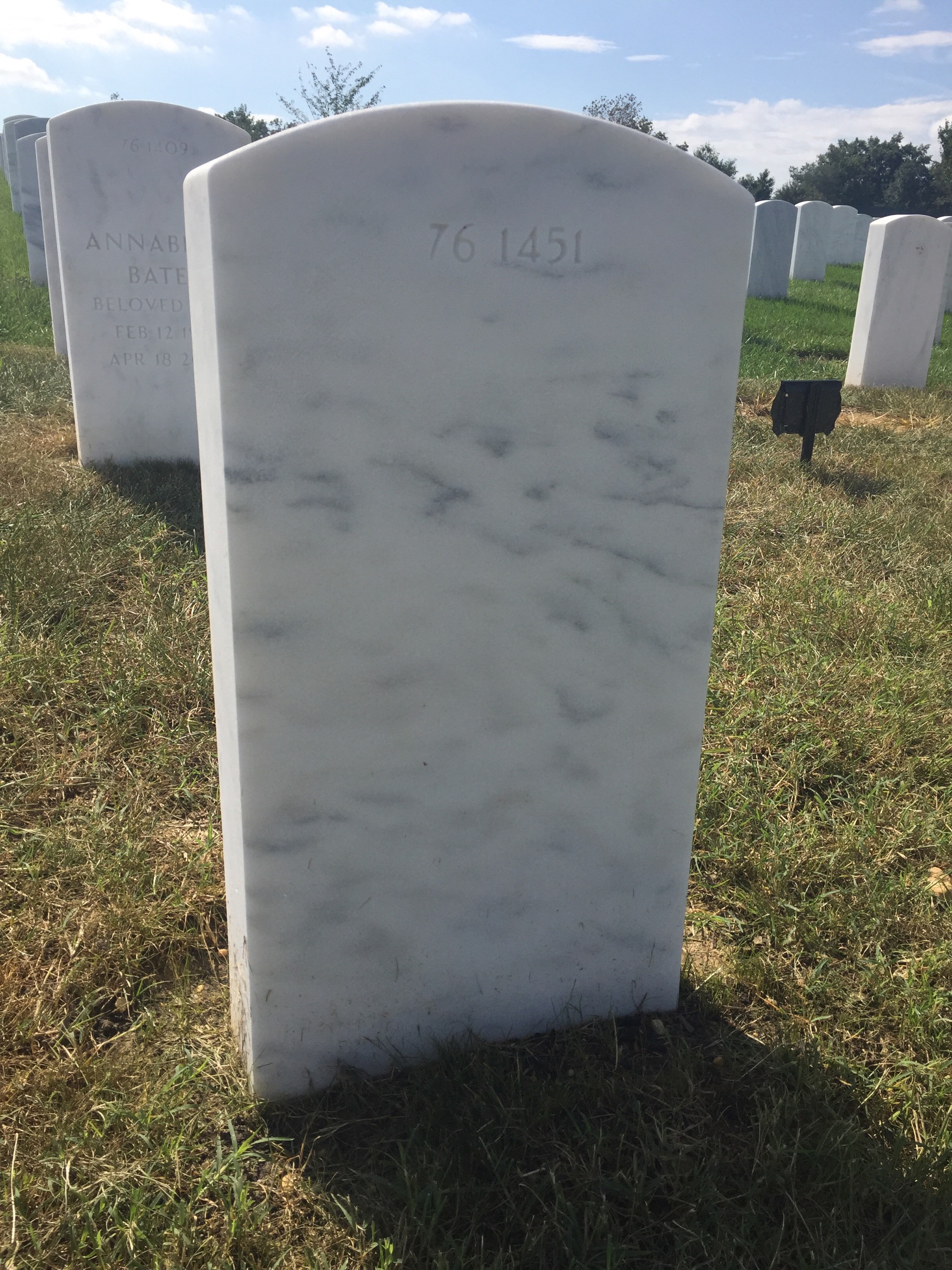 Back of headstone — Paula Renee Coles