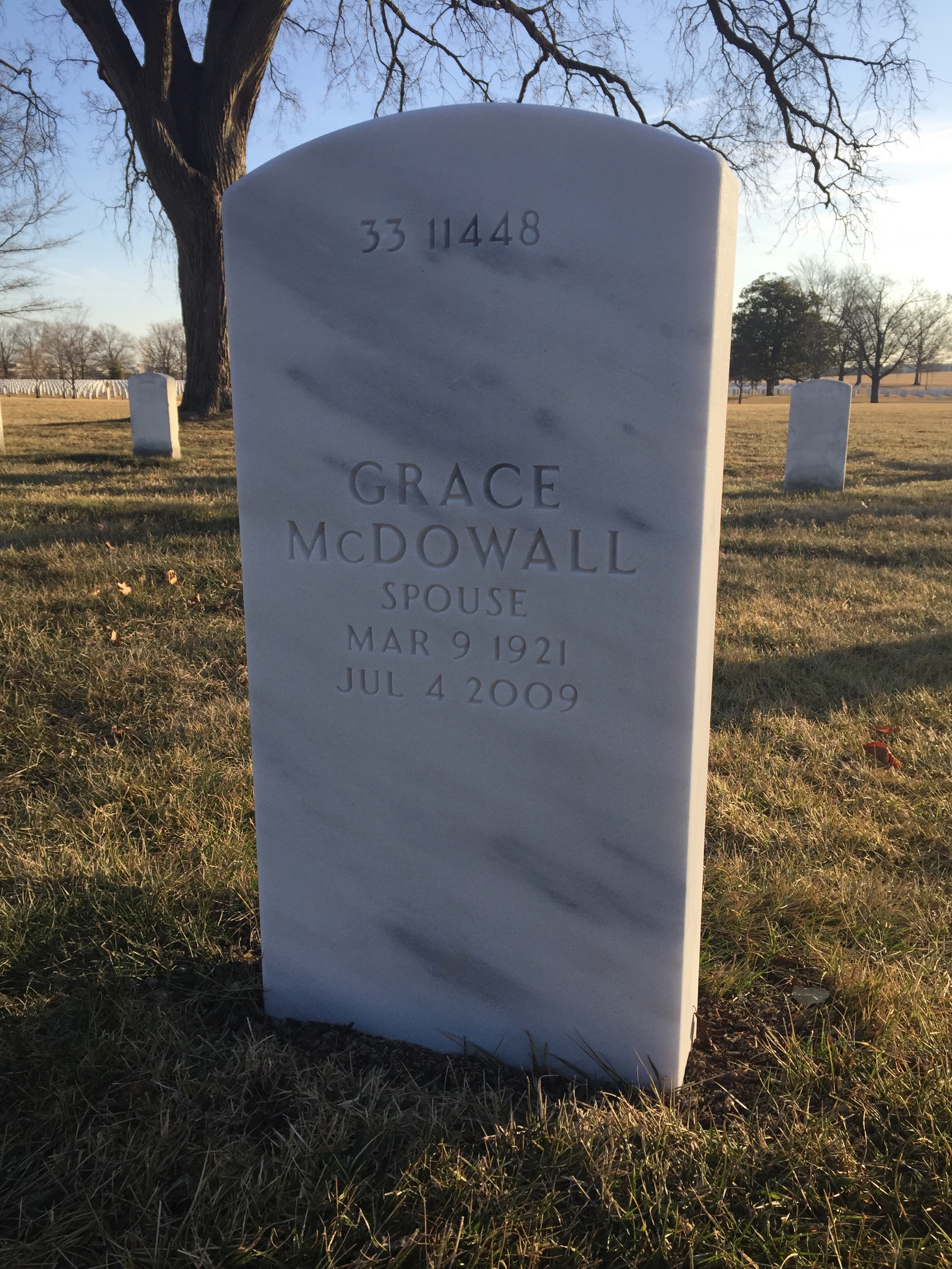 Back of headstone — Philip Grant