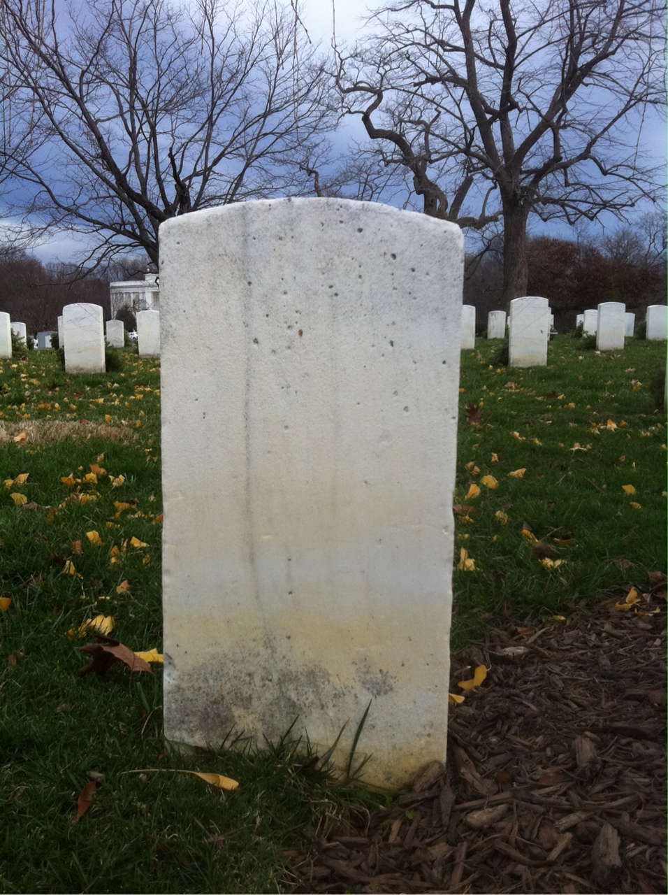 Back of headstone — Joseph Morris
