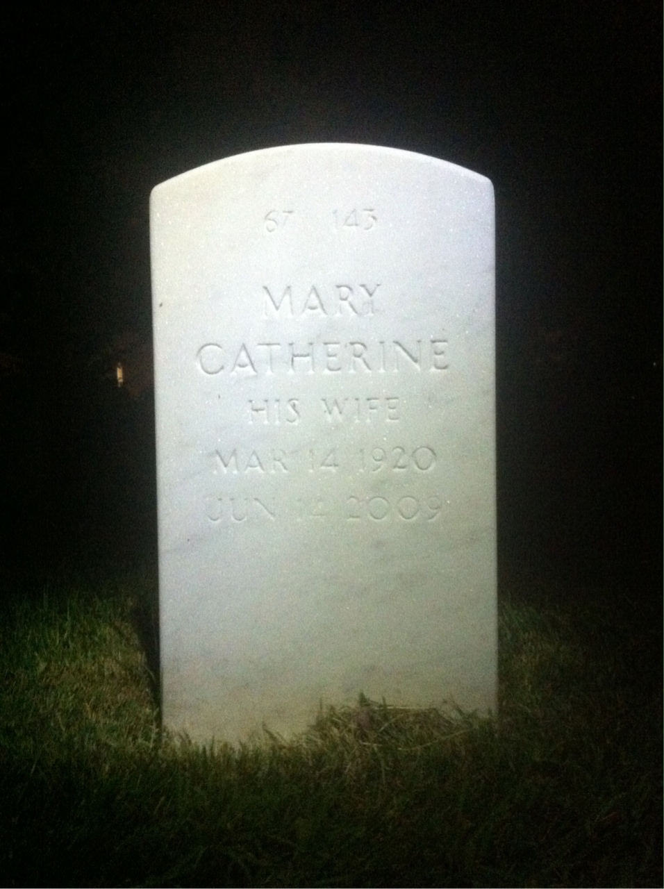 Back of headstone — Harry Eaton